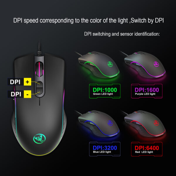 Glowing Gaming Mouse Gaming Wired Mouse - Image 4